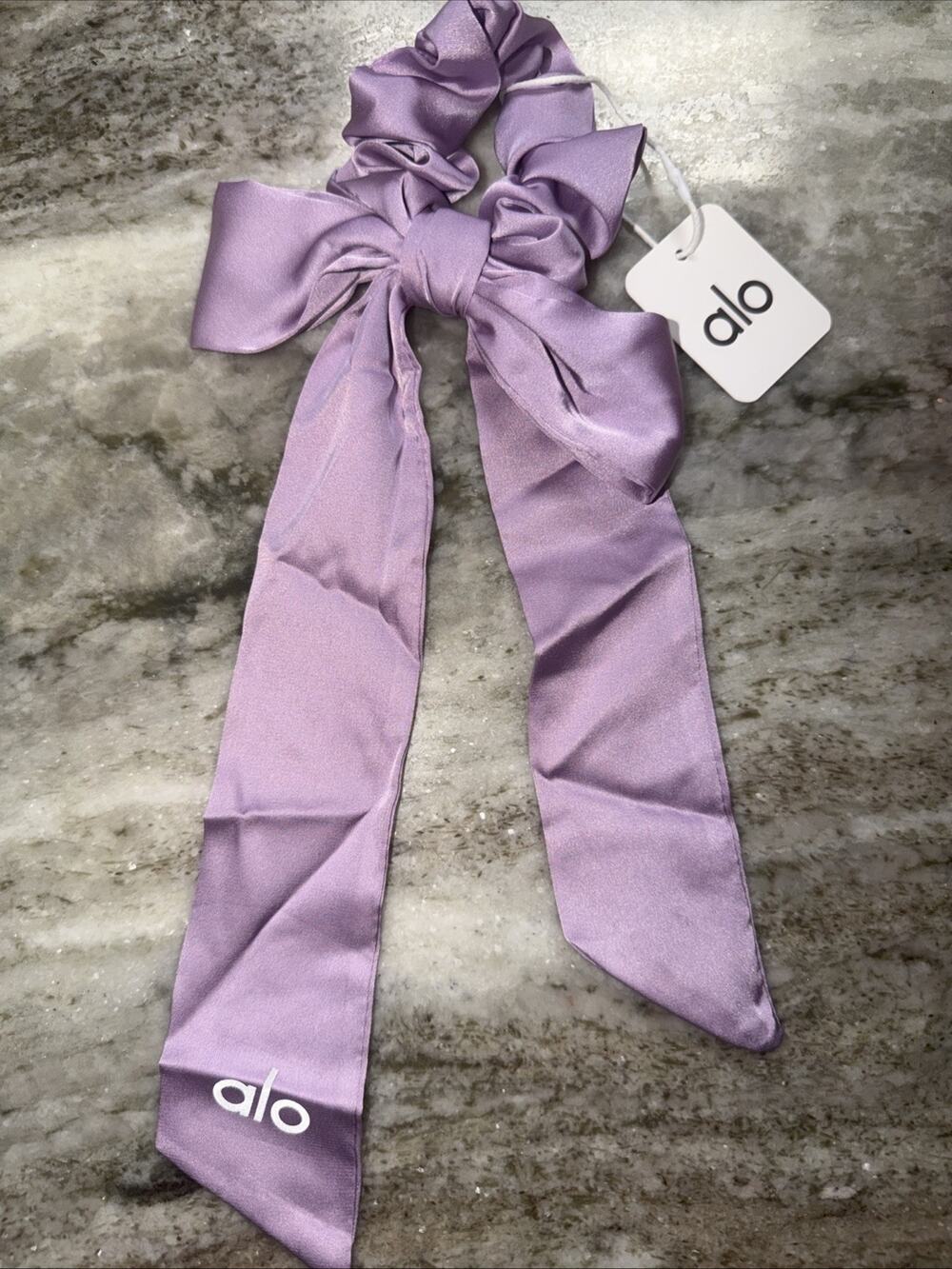 Alo Yoga New love knot hair tie Purple kids women hair bow